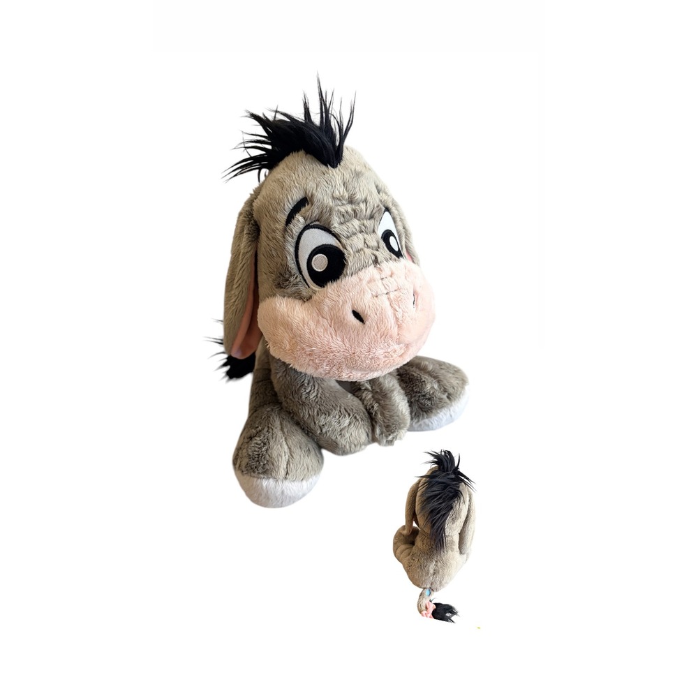 Disney Parks Winnie the Pooh Big Feet Eeyore Plush Plushy Stuffed Animal Plushy